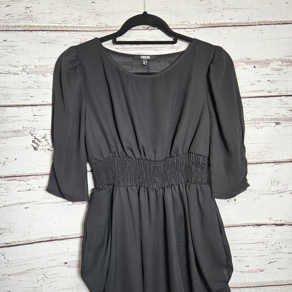 ASOS Black Ruched Dress - Picture 12 of 13